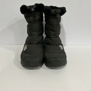 North Face 700 Down Neptuse Snow Boots, Women's 8, Black, Pull On, Faux Fur